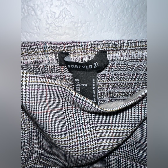 Forever 21 Woven Top/Bustie grey/multi - Picture 3 of 4